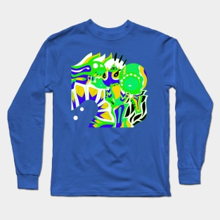 green lightning armored dogu ecopop Long Sleeve T-Shirt